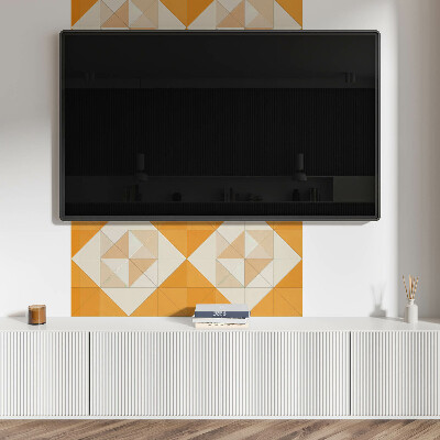 Vinyl wandpaneel Een ruitpatroon in een geometrische vorm