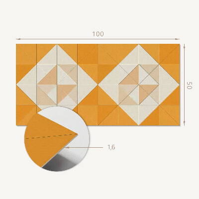 Vinyl wandpaneel Een ruitpatroon in een geometrische vorm
