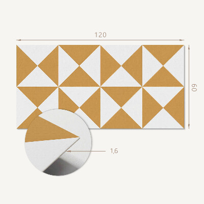Wandpaneel pvc Patroon van driehoekige vormen