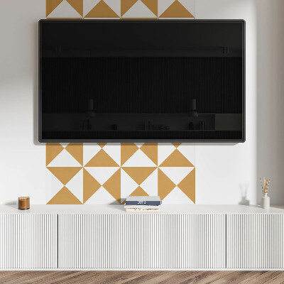 Wandpaneel pvc Patroon van driehoekige vormen