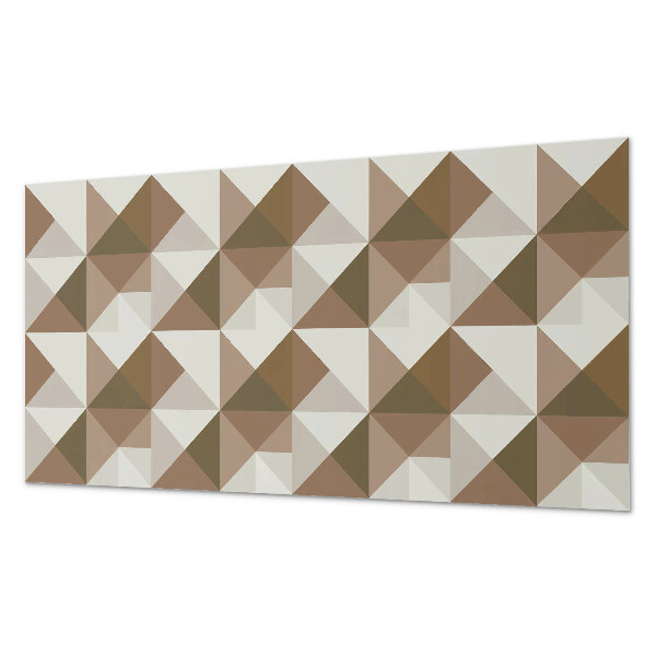 Zelfklevend wandpaneel Driehoekige geometrie in een moderne stijl