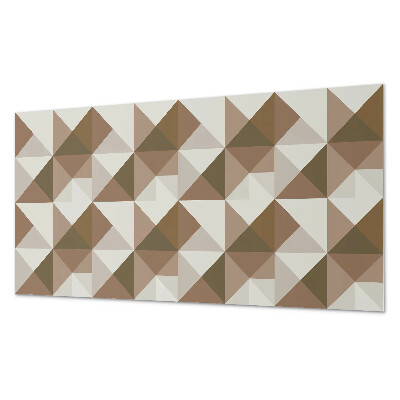 Zelfklevend wandpaneel Driehoekige geometrie in een moderne stijl