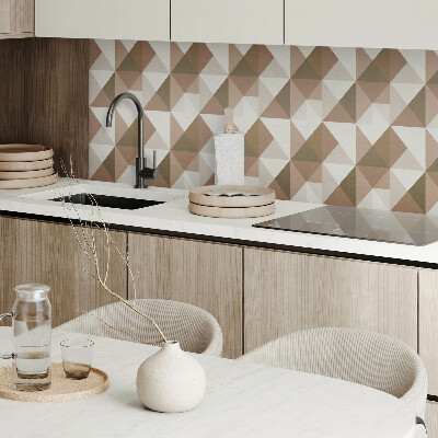 Zelfklevend wandpaneel Driehoekige geometrie in een moderne stijl