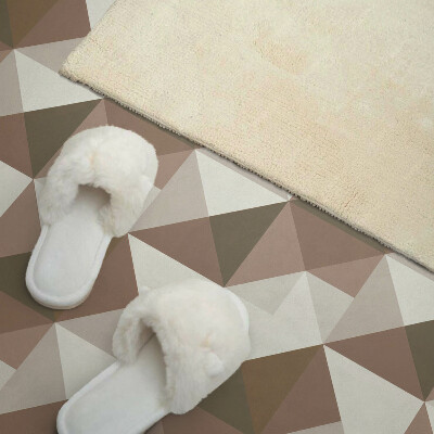 Zelfklevend wandpaneel Driehoekige geometrie in een moderne stijl