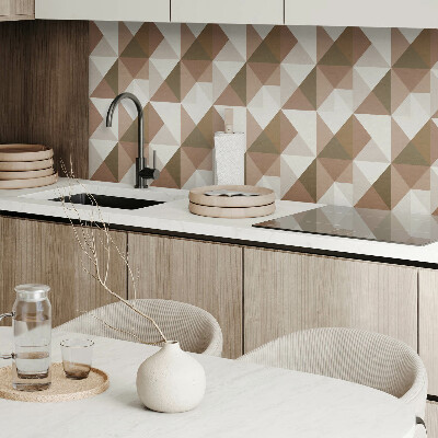 Zelfklevend wandpaneel Driehoekige geometrie in een moderne stijl