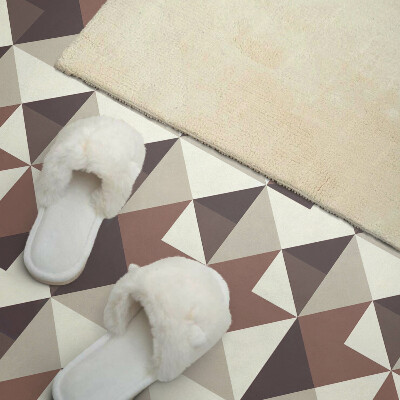 Vinyl wandpaneel Abstracte driehoeken in geometrische stijl