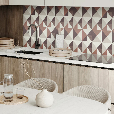 Vinyl wandpaneel Abstracte driehoeken in geometrische stijl