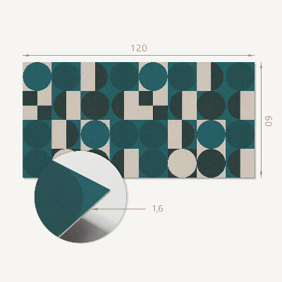 Zelfklevend wandpaneel Vormen en figuren in geometrische stijl