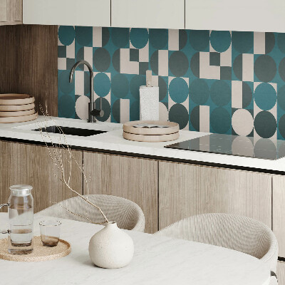 Zelfklevend wandpaneel Vormen en figuren in geometrische stijl