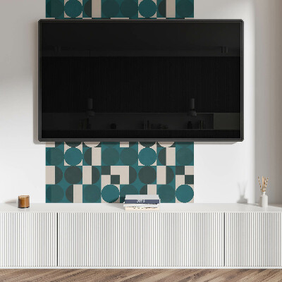 Zelfklevend wandpaneel Vormen en figuren in geometrische stijl