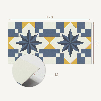 Vinyl wandpaneel Geometrische stervormen