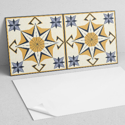 Wandpaneel pvc Kompaspatroon met sterren