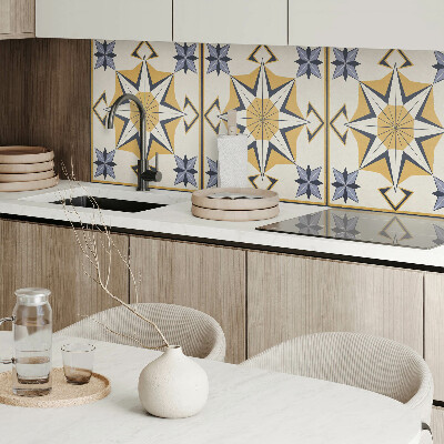 Wandpaneel pvc Kompaspatroon met sterren