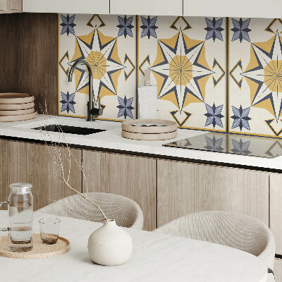 Wandpaneel pvc Kompaspatroon met sterren