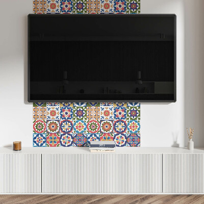 Wandpaneel pvc Mozaïekvierkanten in aantrekkelijke arrangementen