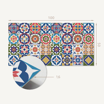 Wandpaneel pvc Mozaïekvierkanten in aantrekkelijke arrangementen