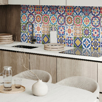 Wandpaneel pvc Mozaïekvierkanten in aantrekkelijke arrangementen