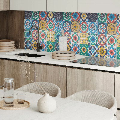 Zelfklevend wandpaneel Mozaïekpatronen in een harmonieuze opstelling