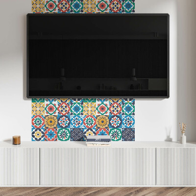 Zelfklevend wandpaneel Mozaïekpatronen in een harmonieuze opstelling