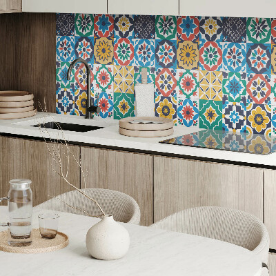 Zelfklevend wandpaneel Mozaïekpatronen in een harmonieuze opstelling