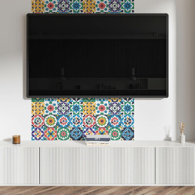 Wandpaneel pvc Mozaïekroosters in grafische stijl