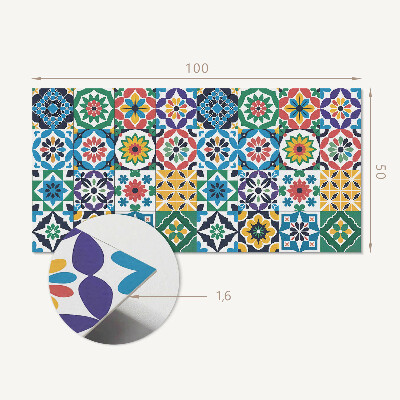 Wandpaneel pvc Mozaïekroosters in grafische stijl