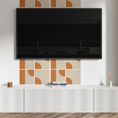 Zelfklevend wandpaneel Abstracte geometrische vormen