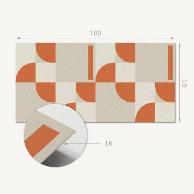 Vinyl wandpaneel Abstracte reeks vormen