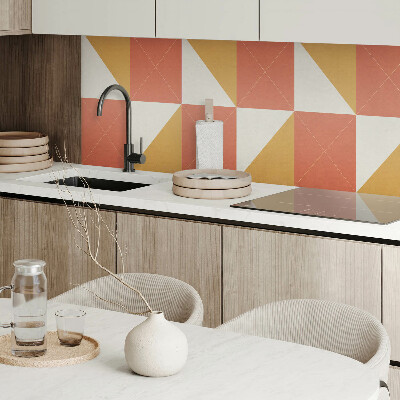 Wandpaneel pvc Warme geometrische patronen