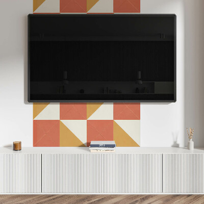 Wandpaneel pvc Warme geometrische patronen