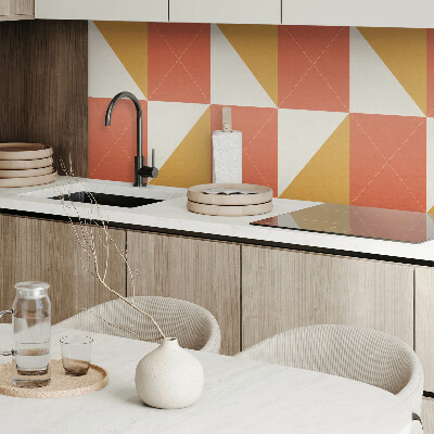 Wandpaneel pvc Warme geometrische patronen