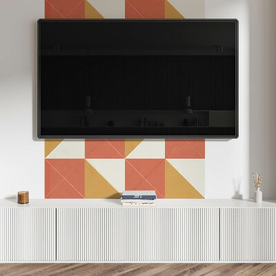 Wandpaneel pvc Warme geometrische patronen