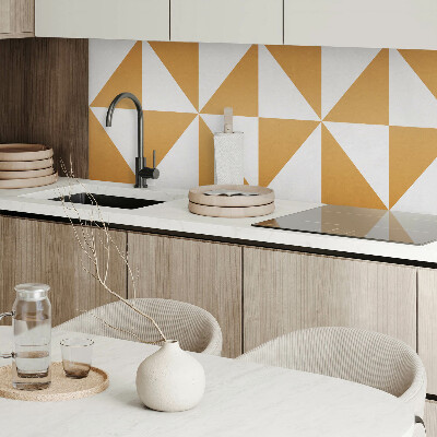 Zelfklevend wandpaneel Driehoekige patronen in vierkante kaders