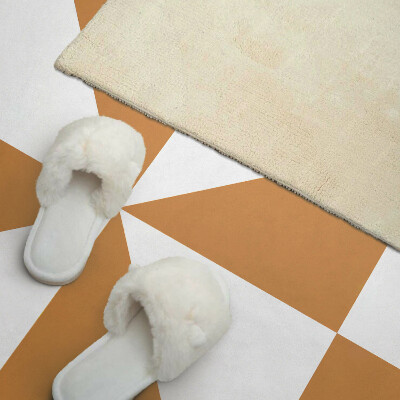 Zelfklevend wandpaneel Driehoekige patronen in vierkante kaders