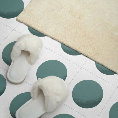 Vinyl wandpaneel Geometrische cirkels in een raster