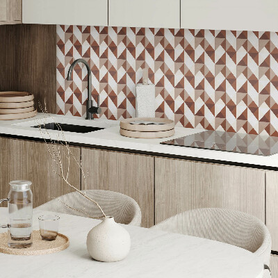 Wandpaneel pvc Driehoekige geometrie in een moderne stijl