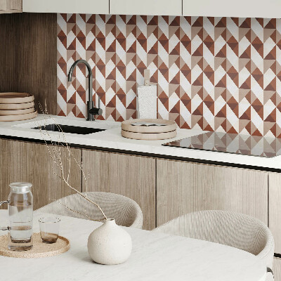 Wandpaneel pvc Driehoekige geometrie in een moderne stijl