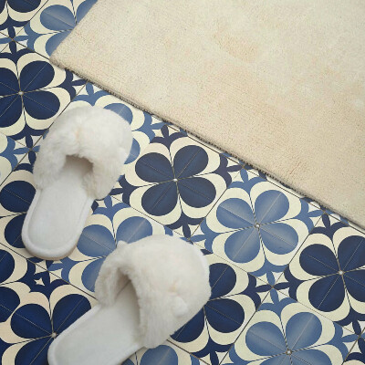 Vinyl wandpaneel Bloemvormen in geometrie