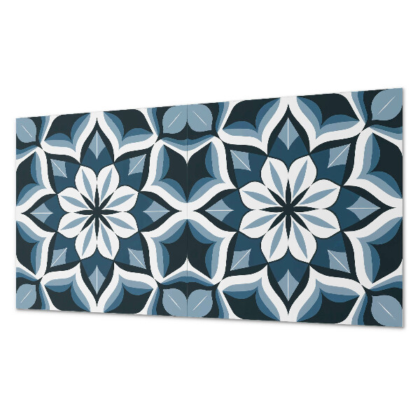 Wandpaneel pvc Bloemenharmonie in symmetrie