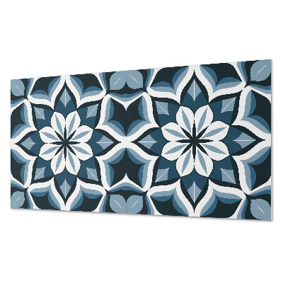 Wandpaneel pvc Bloemenharmonie in symmetrie