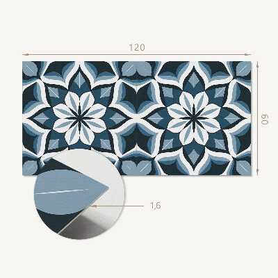 Wandpaneel pvc Bloemenharmonie in symmetrie