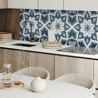 Wandpaneel pvc Bloemenharmonie in symmetrie