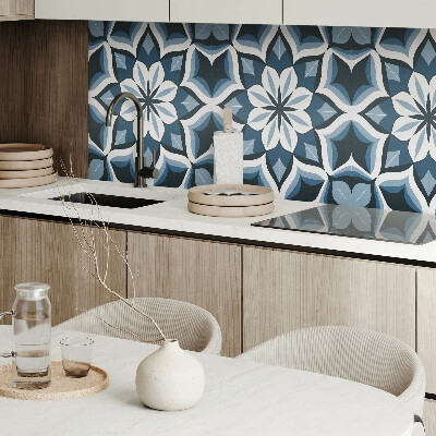 Wandpaneel pvc Bloemenharmonie in symmetrie