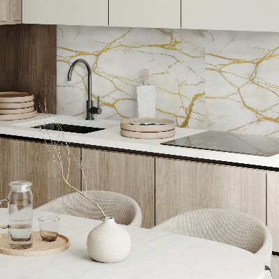 Zelfklevend wandpaneel Marmerpatroon met subtiele adering