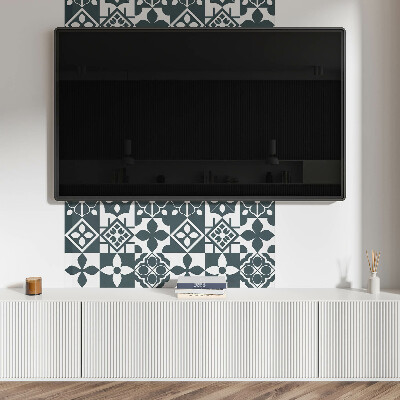 Vinyl wandpaneel Geometrische motieven in tegels