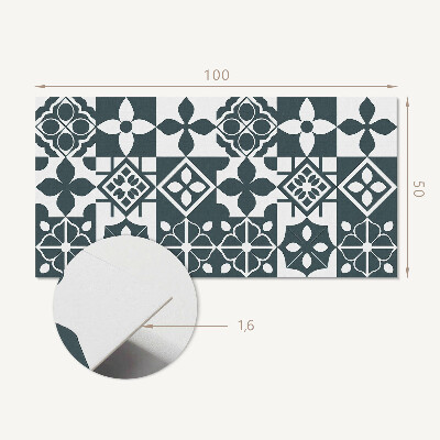 Vinyl wandpaneel Geometrische motieven in tegels