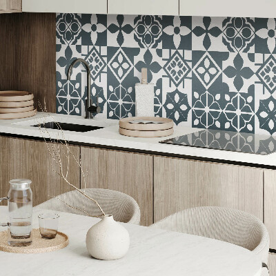 Vinyl wandpaneel Geometrische motieven in tegels