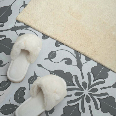 Wandpaneel pvc Een plantenpatroon in harmonieuze symmetrie