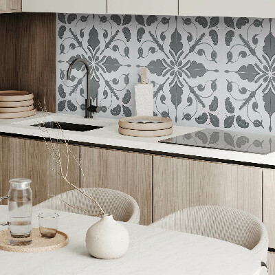 Wandpaneel pvc Een plantenpatroon in harmonieuze symmetrie