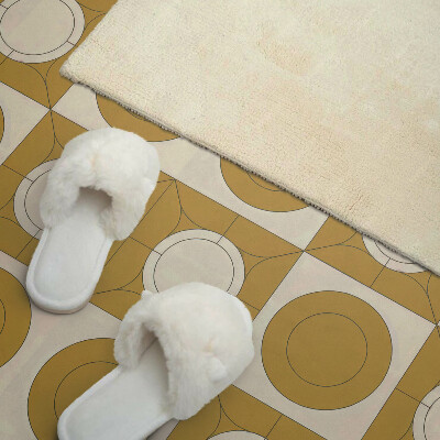 Zelfklevend wandpaneel Een modern motief met ronde vormen